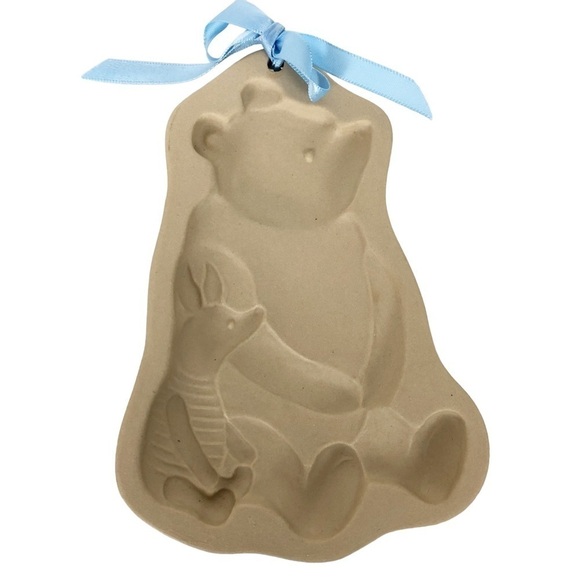 VTG NIB Brown Bag Disney Winnie the Pooh & Piglet Ceramic Cookie Mold - Picture 3 of 6